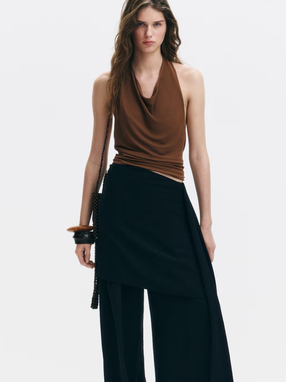 H&M cowl neck halter top